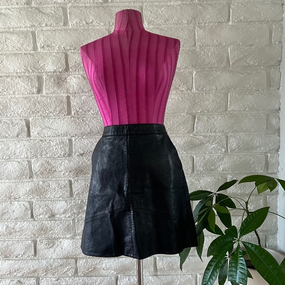 Zara Dresses & Skirts - Zara Vegan Leather Mini Skirt Sz S
